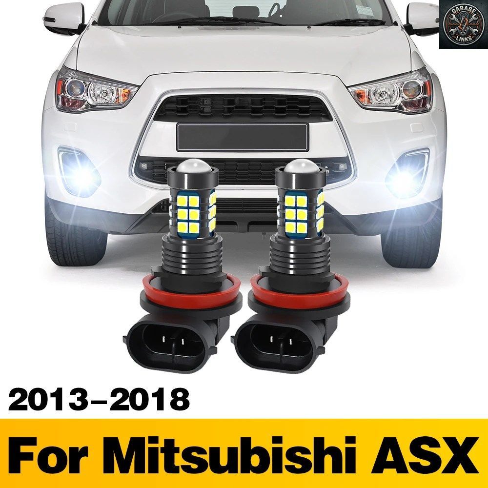 LEDランプ 2個セット 車用フロントフォグランプ 三菱ASX 2013-18-日本 