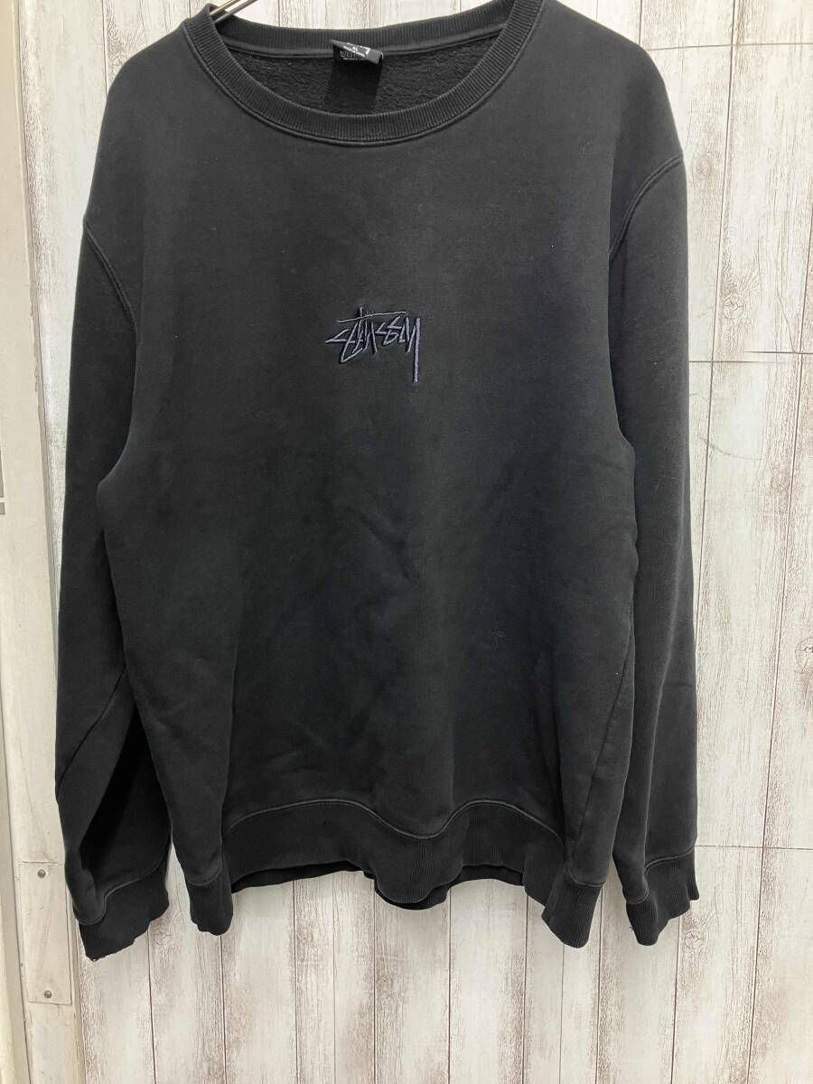 STUSSY/スウェット/118294 ブラック刺繍ロゴ
