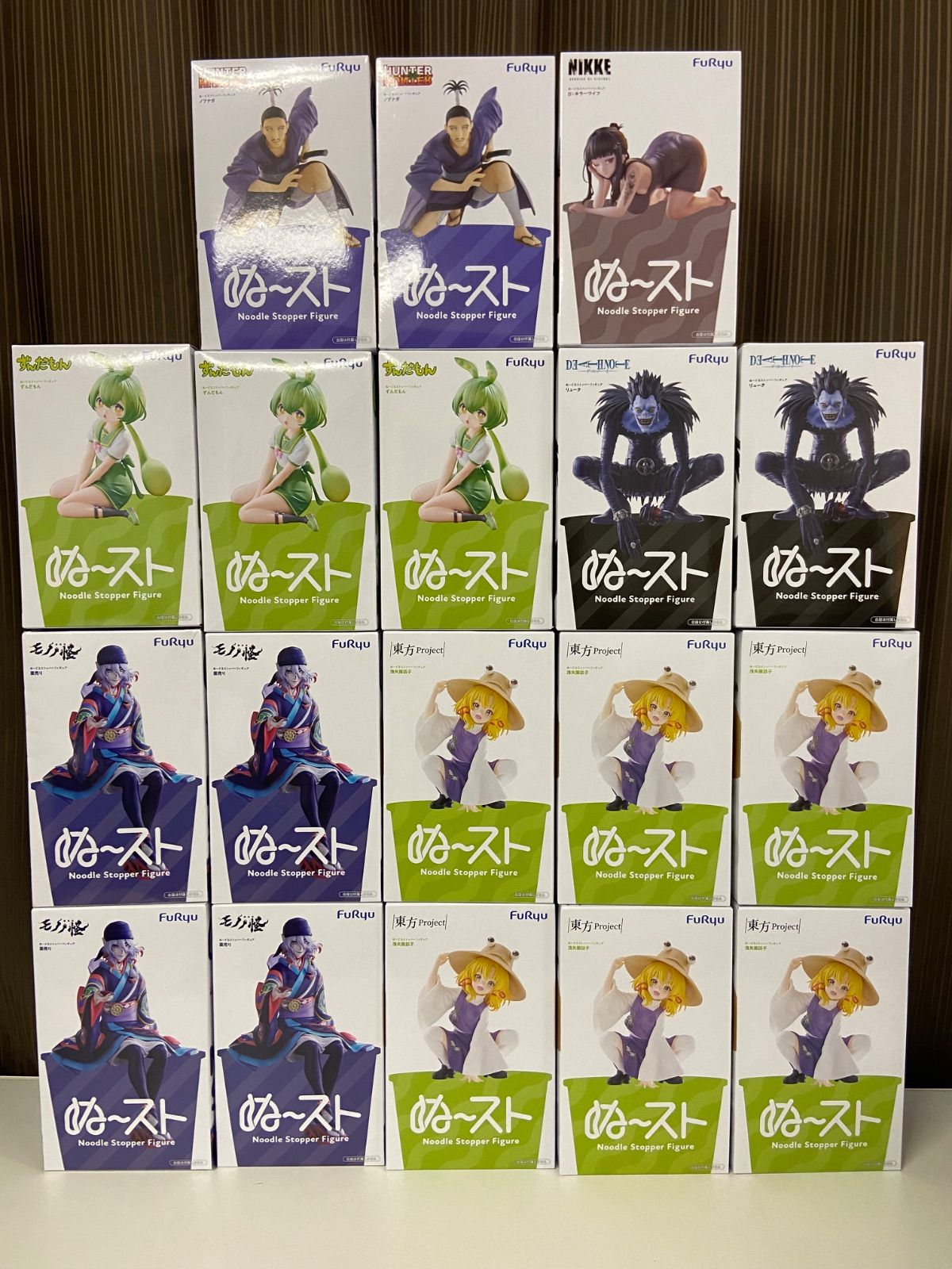 ぬーどるストッパーフィギュア ぬ～スト ぬースト まとめ 被りあり H＆H ノブナガ デスノート リューク ずんだもん NIKKE キラーワイフ モノノ怪 薬売り 東方プロジェクト 諏訪子 （ME29-4516)