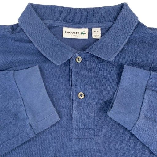 中古】 LACOSTE ポロシャツ 長袖 トップス ワンポイント オーバー