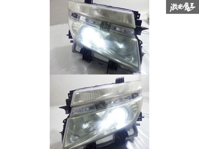 点灯OK！破損無し！】日産純正 E52 TE52 PE52 エルグランド 前期 HID