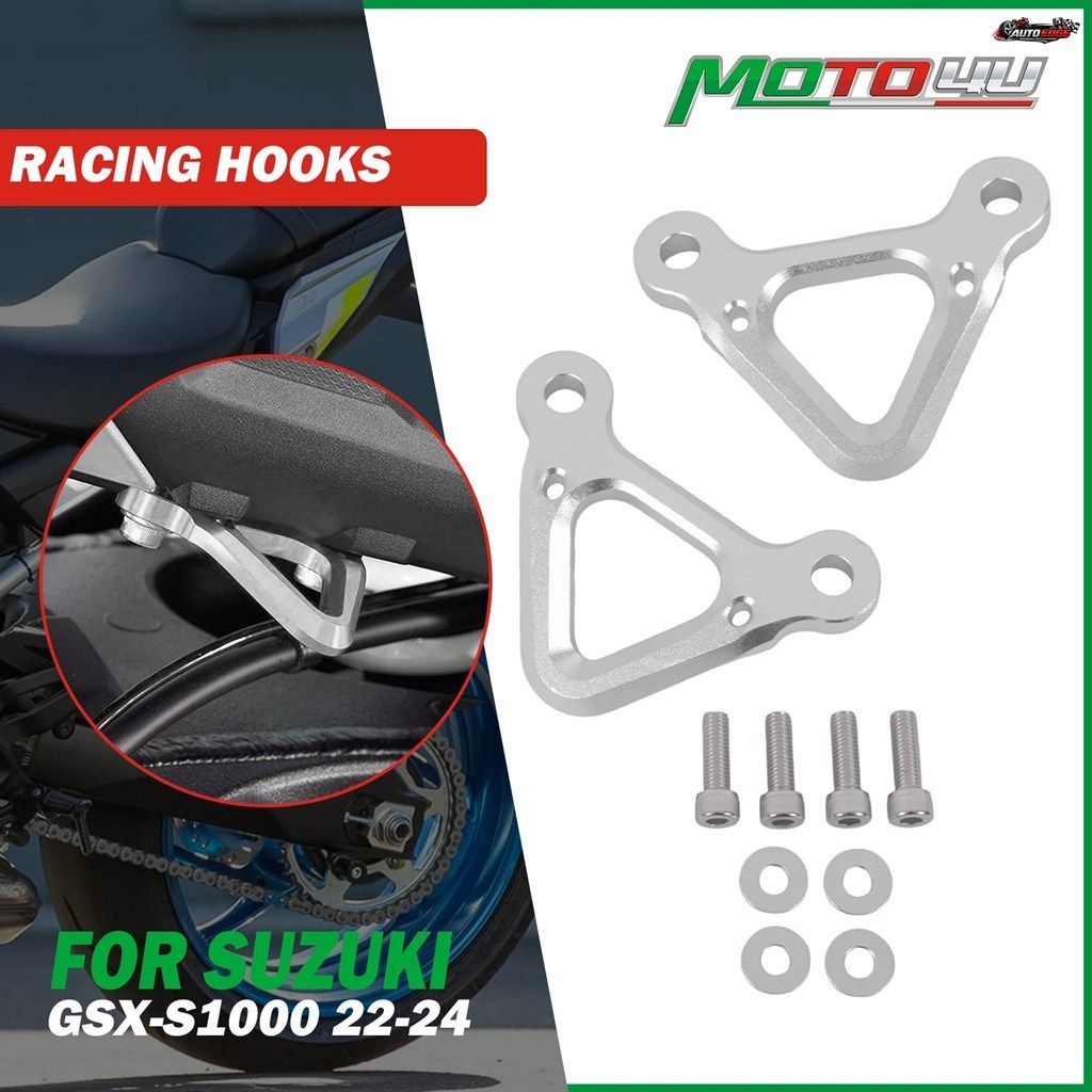 スズキ GSX-S1000 GSXS1000 2022 2023 2024 レーシングフック ストラップ固定 アルミ製リアタイダウンフック オートバイ改造