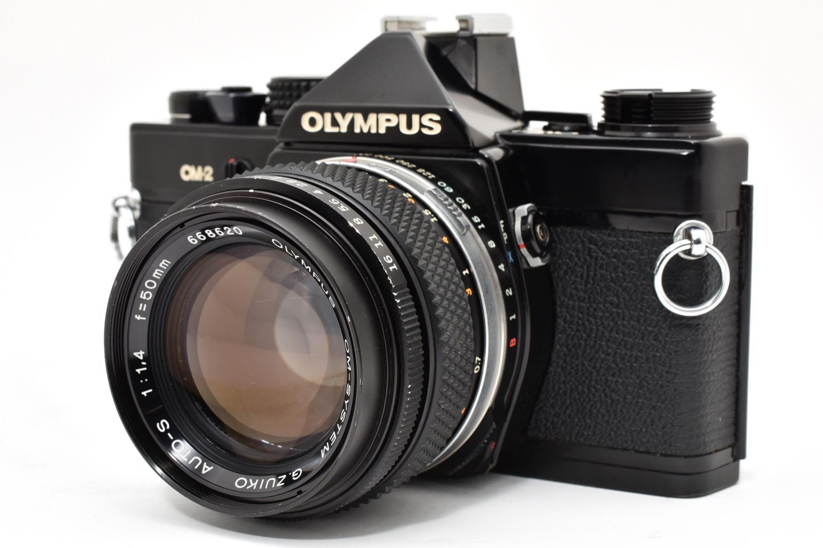 6981 【良品】 Olympus Om-2 Black Slr Film Camera G.Zuiko Auto-S