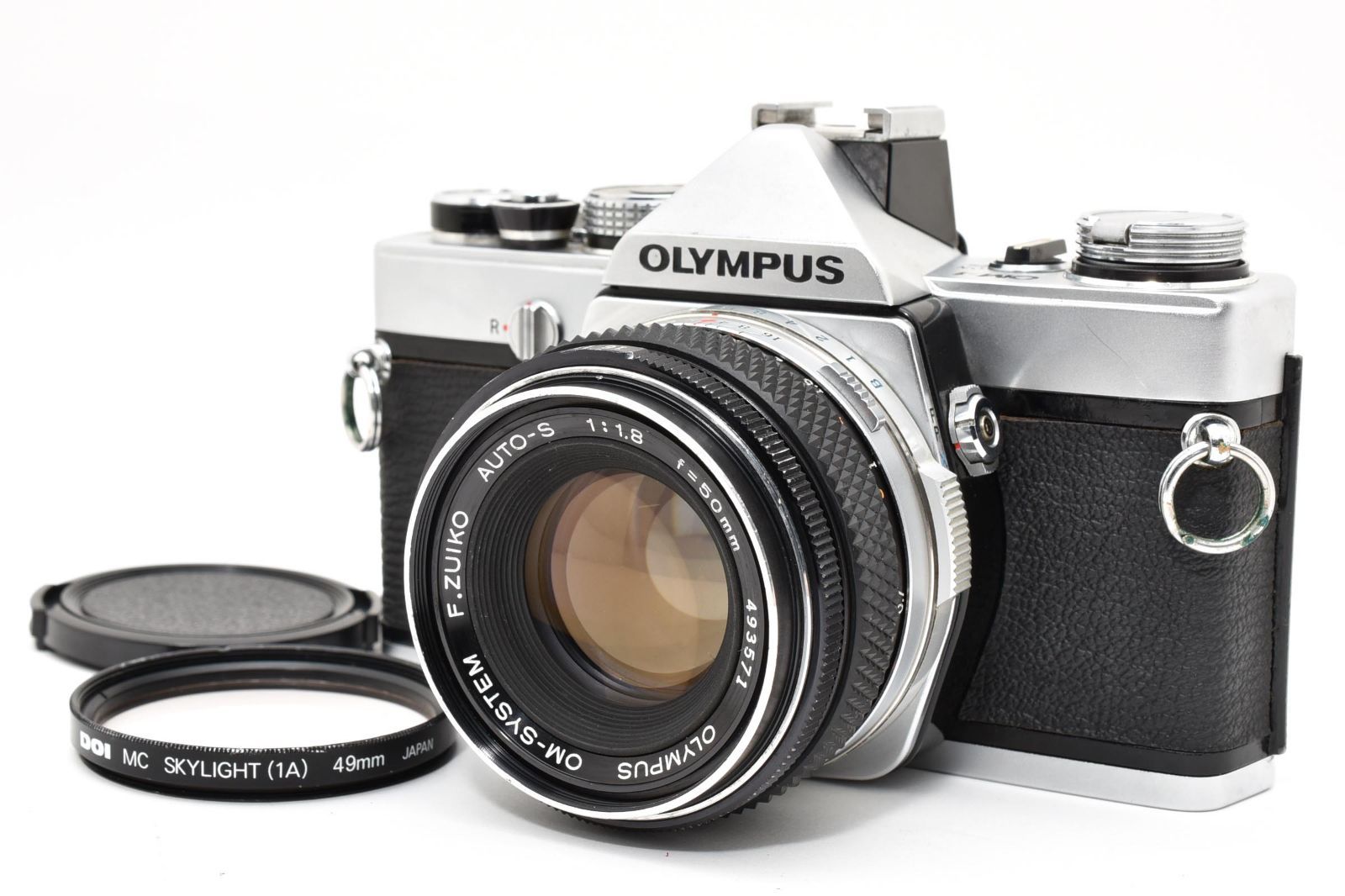 7465 【良品】 Olympus Om-1 Slr Film Camera F.Zuiko Auto-S 50mm F1