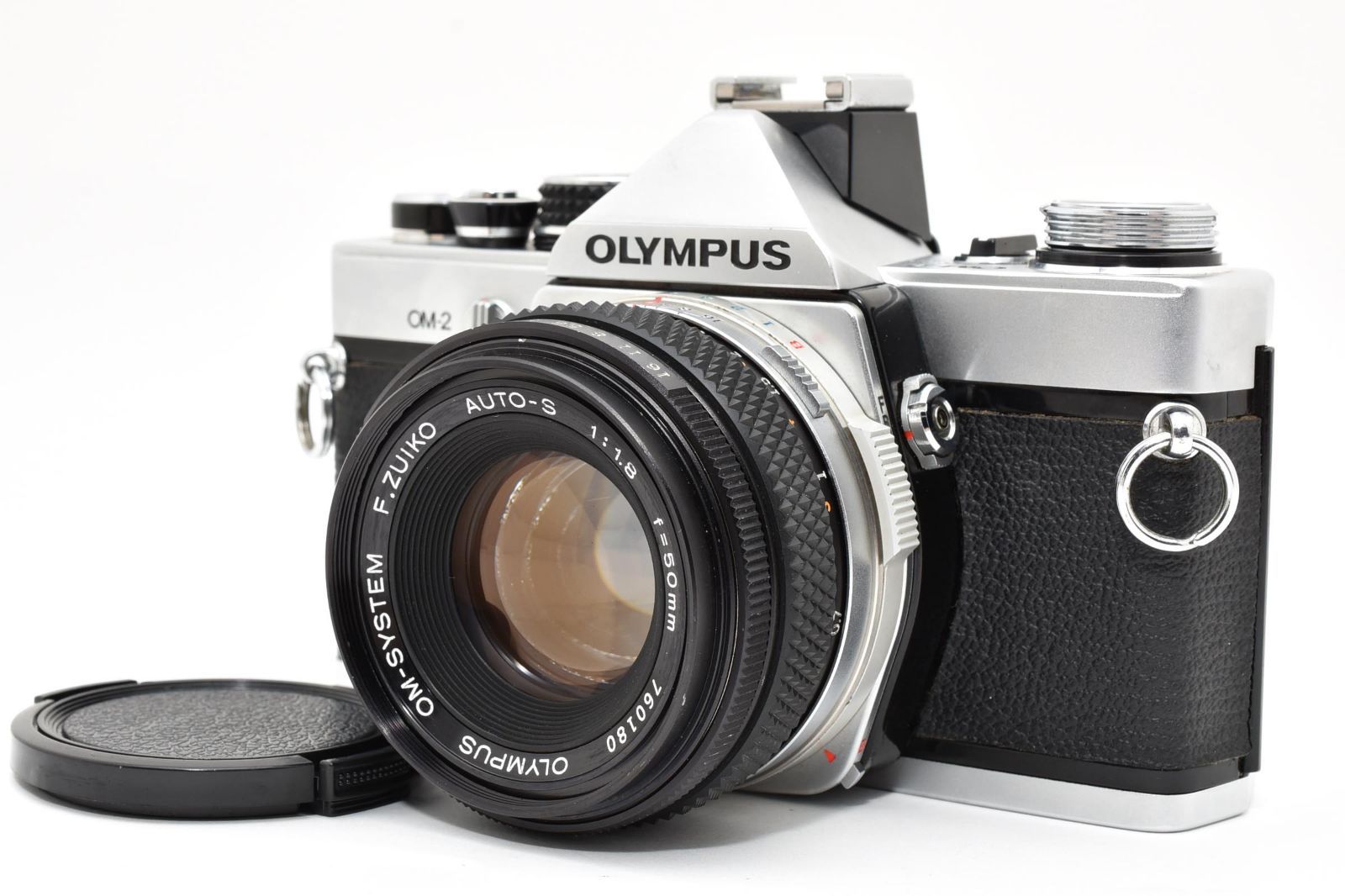 7470 【良品】 Olympus Om-2 Slr Film Camera F.Zuiko Auto-S 50mm F1.8 Prime Lens モルト交換済 オリンパス Mfフィルムカメラ
