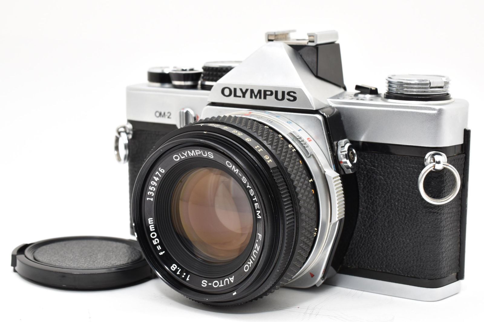 7471 【並品】 Olympus Om-2 Slr Film Camera F.Zuiko Auto-S 50mm F1.8 Prime Lens モルト交換済 オリンパス Mfフィルムカメラ