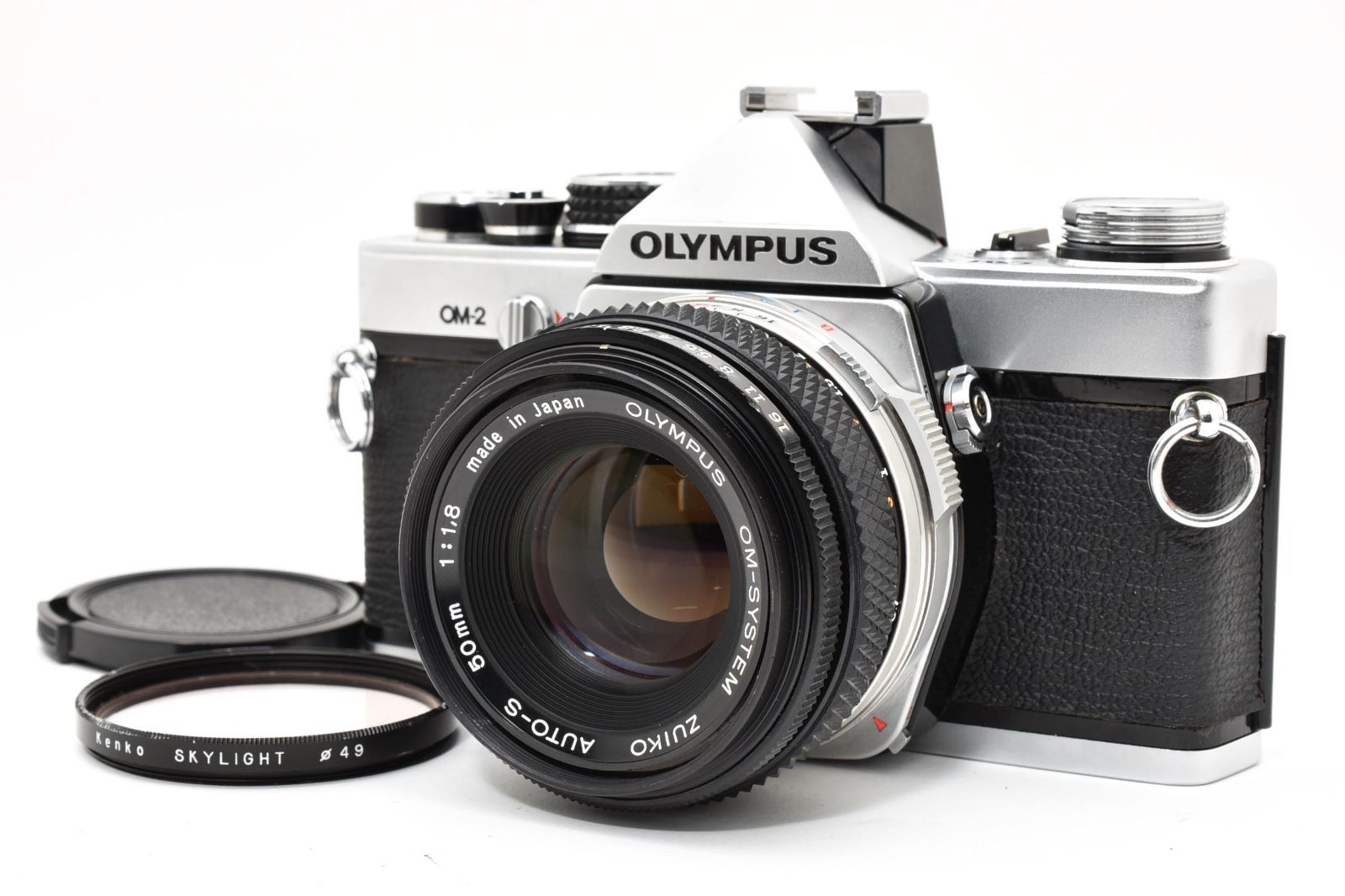6983 【良品】 Olympus Om-2 Slr Film Camera Zuiko Auto-S 50mm F1.8 Prime Lens モルト交換済 オリンパス Mfフィルムカメラ