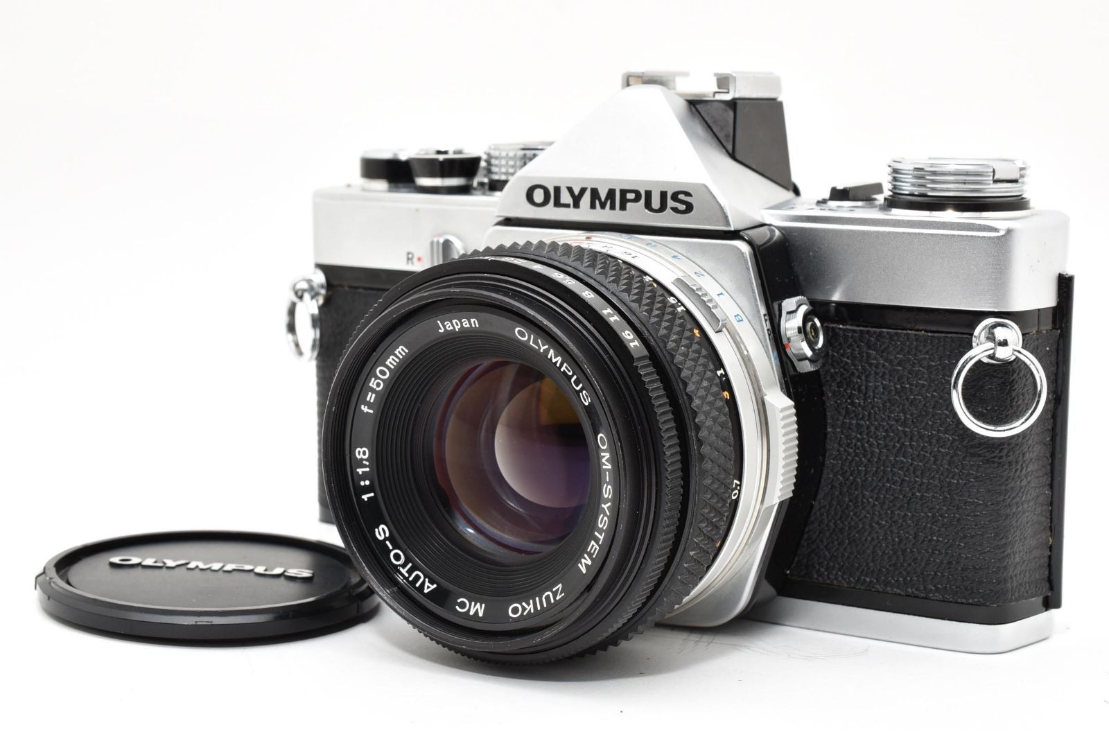 7281 【良品】 Olympus Om-1 Slr Film Camera Mc Zuiko Auto-S 50mm F1.8 Prime Lens モルト交換済 オリンパス Mfフィルムカメラ