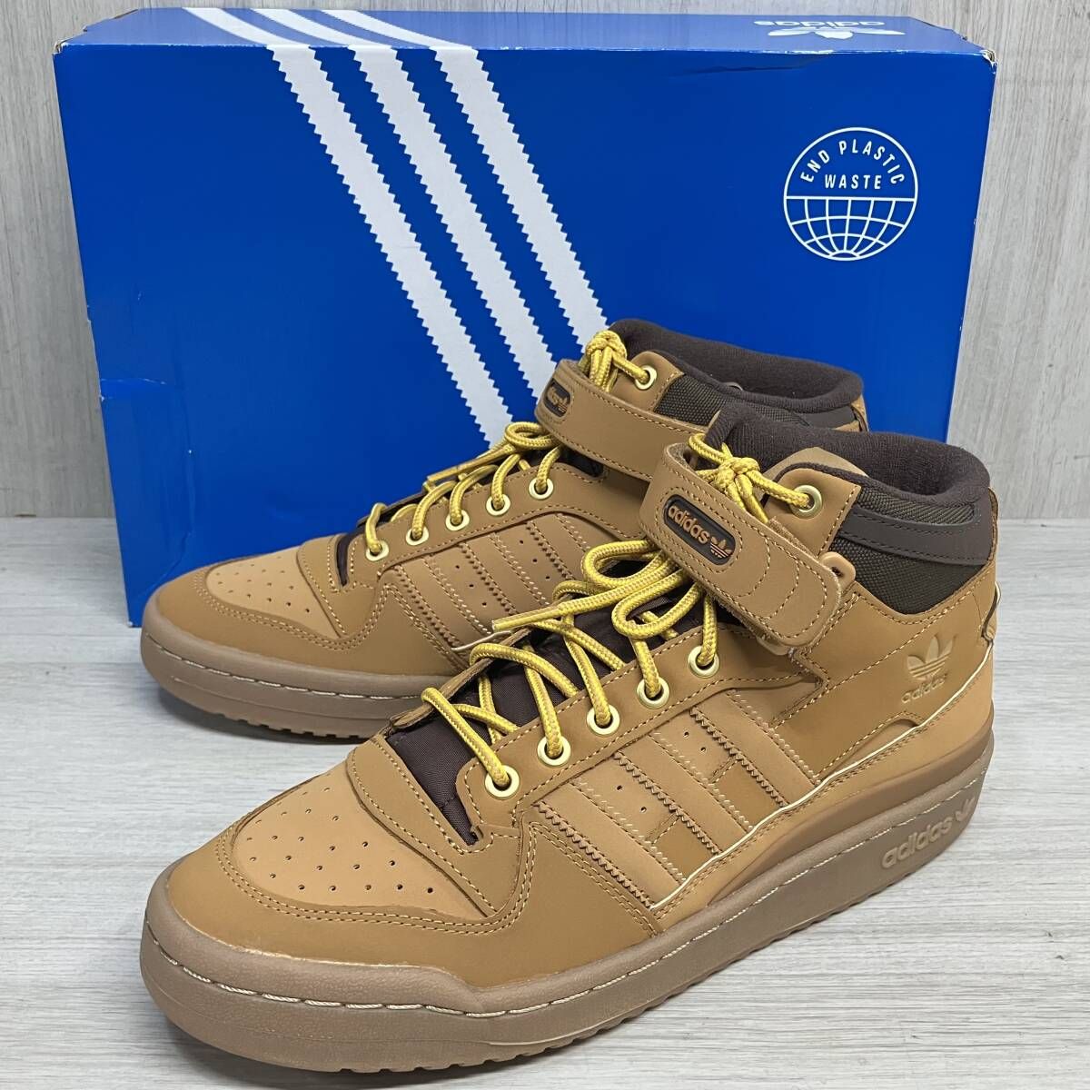 adidas FORUM MID GX7079 27cm スニーカー アディダス フォーラム ミッド シューズ 靴 ミドルカット ブラウン メンズ 箱付き