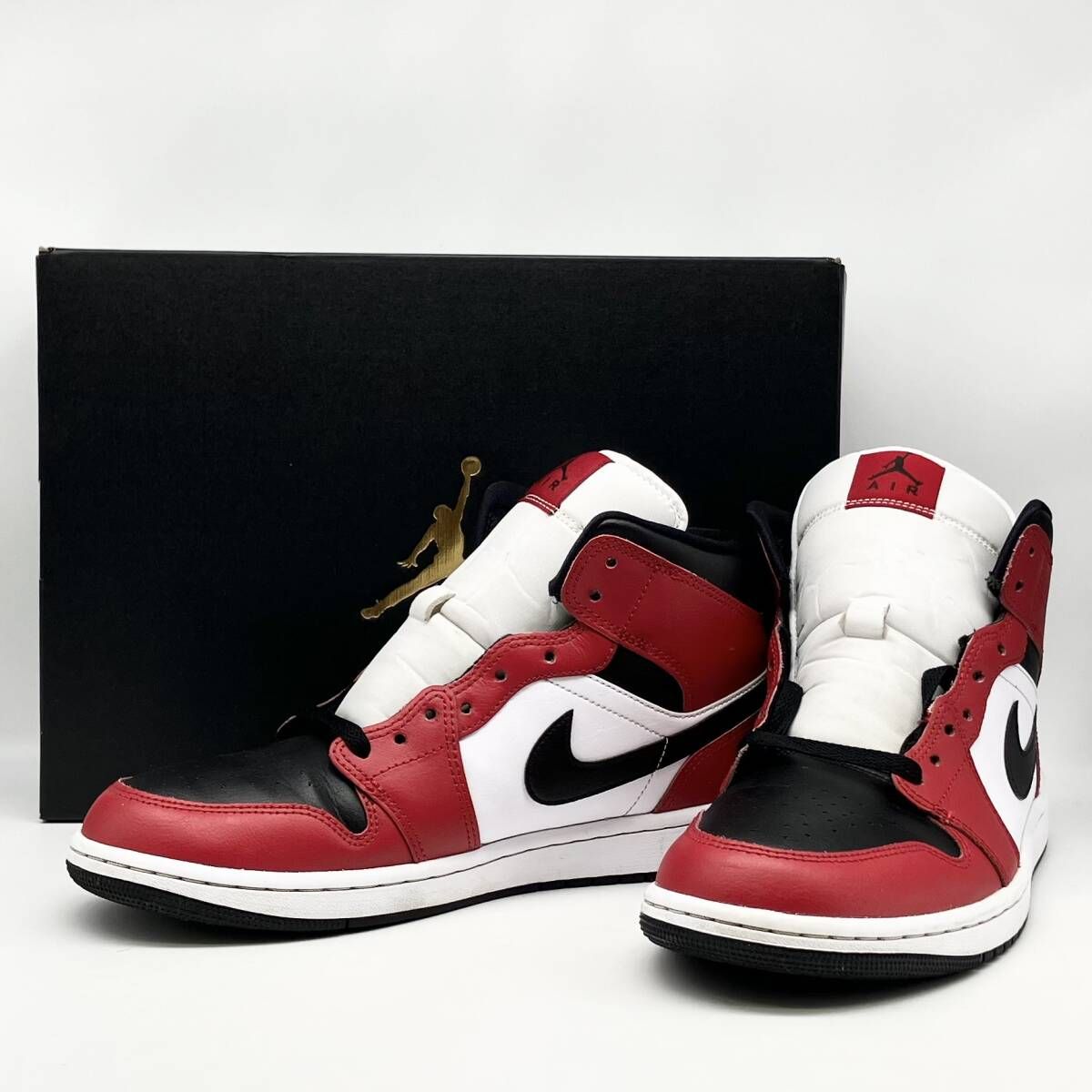 NIKE Air Jordan 1 Mid 'Chicago Black Toe' ナイキ エアジョーダン1 ミッド 'シカゴ ブラックトゥ' 554724 069 サイズ28㎝