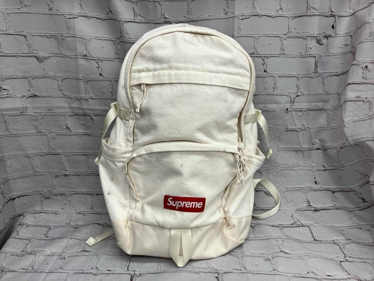 Supreme シュプリーム リュック 20AW Canvas Back pack ホワイト