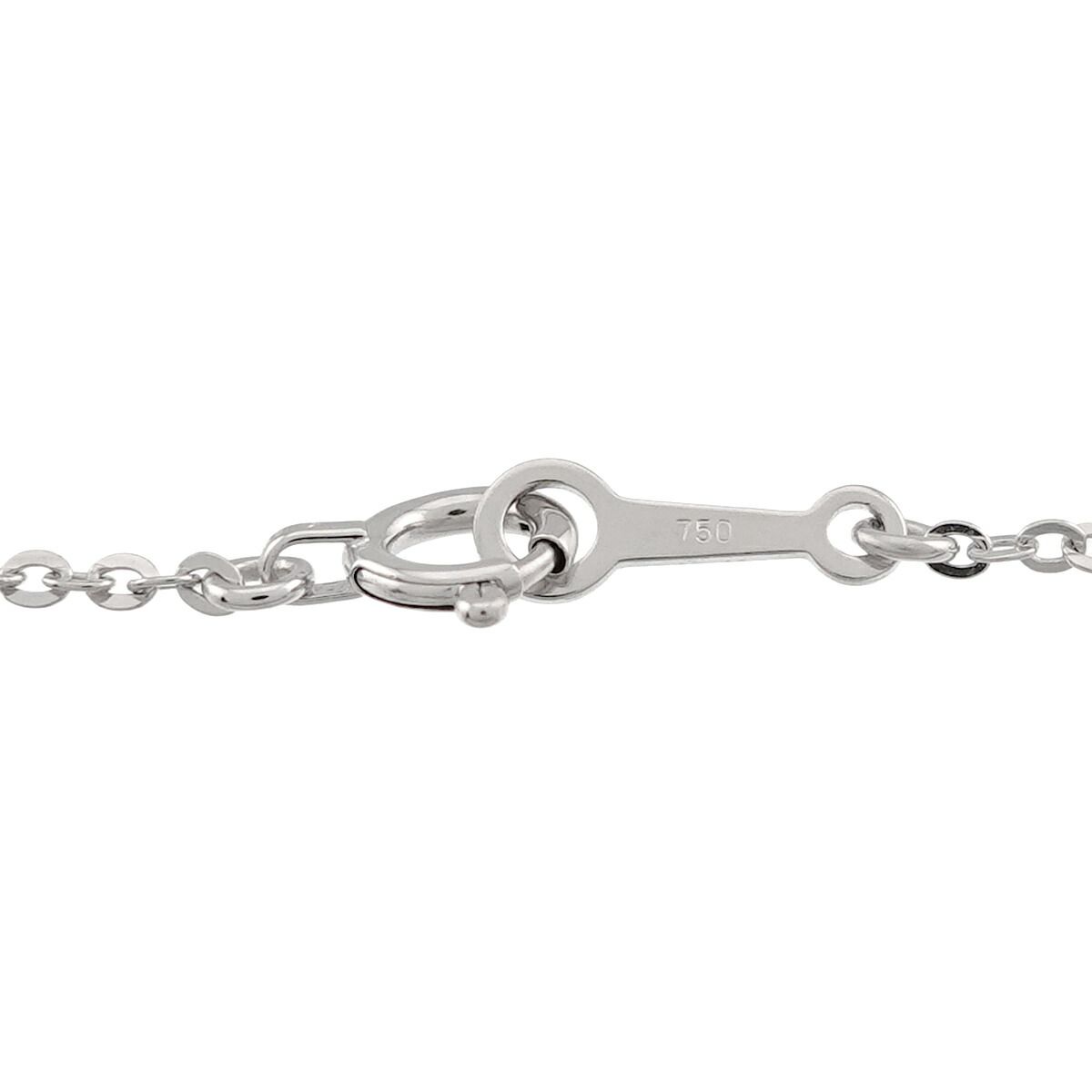 ミキモト MIKIMOTO アコヤ真珠 7.0mm ネックレス 40cm K18 WG ホワイト