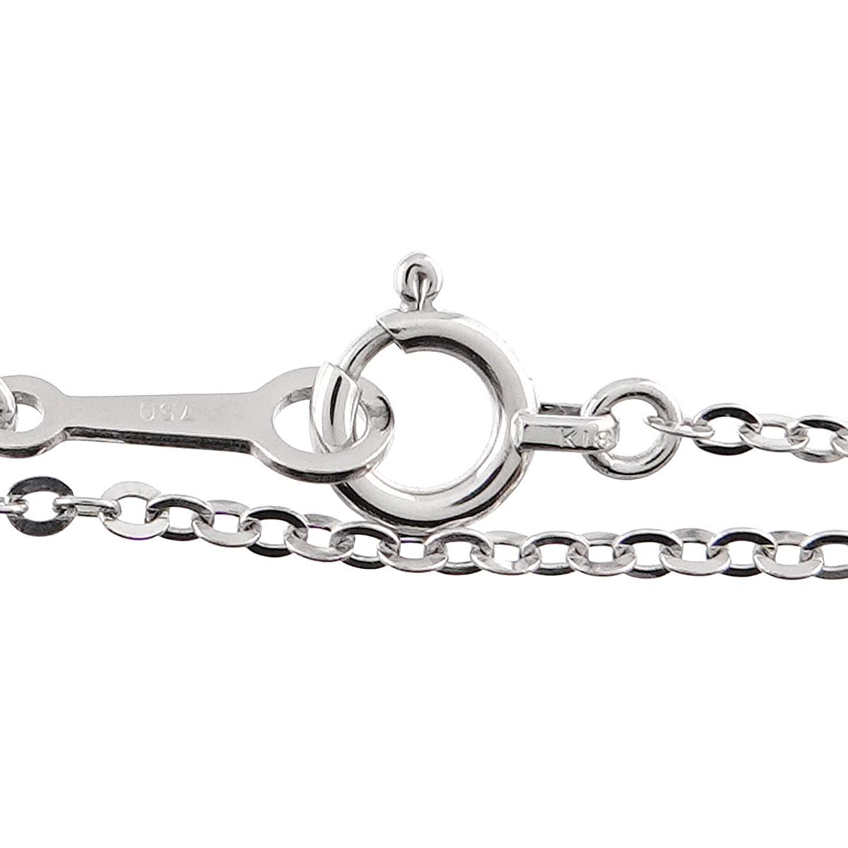 ミキモト MIKIMOTO アコヤ真珠 7.0mm ネックレス 40cm K18 WG ホワイト