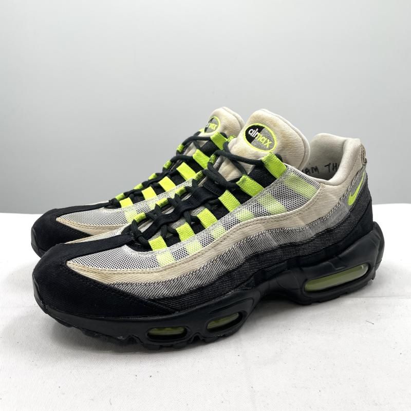 【中古】DENHAM×NIKE AIR MAX 95 Volt 28cm DD9519-001 スニーカー デンハム×ナイキ エアマックス95 [17]