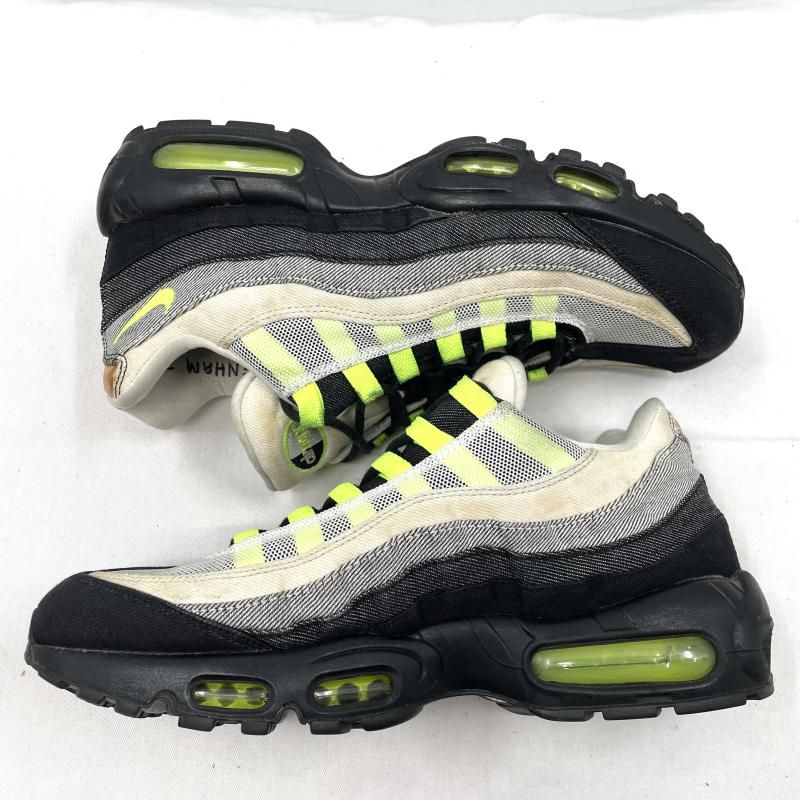 中古】DENHAM×NIKE AIR MAX 95 Volt 28cm DD9519-001 スニーカー 