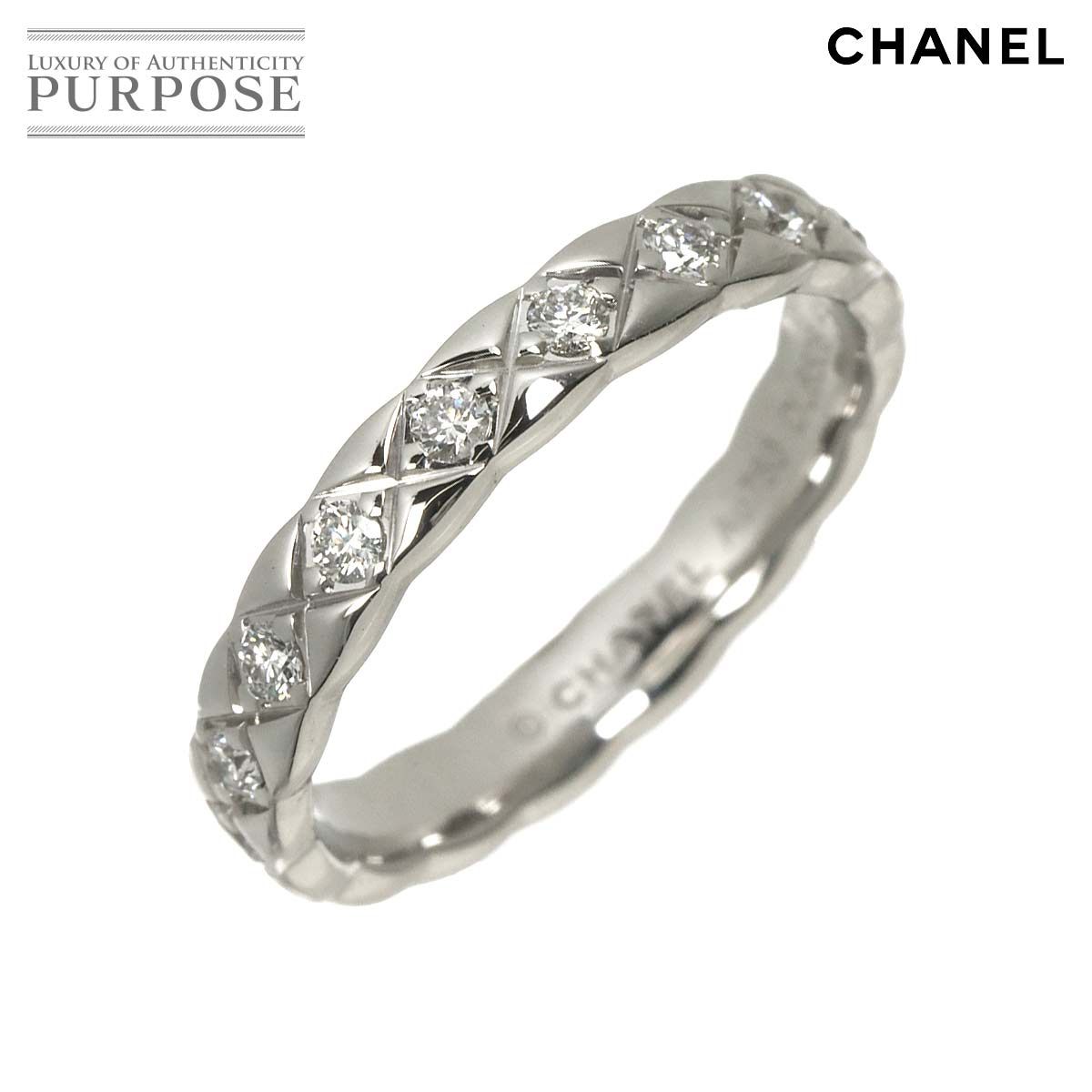 シャネル CHANEL ココクラッシュ #49 リング ダイヤ K18 WG ホワイト
