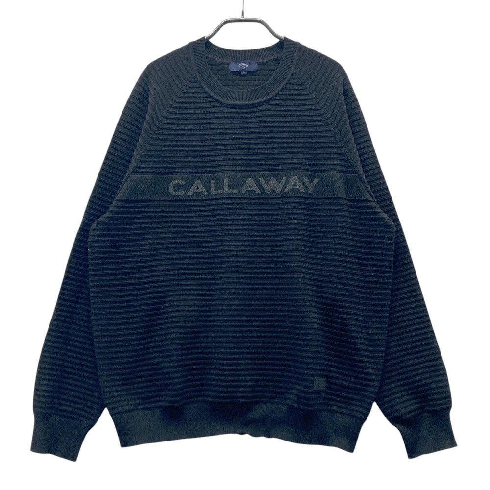 サイズ：3L CALLAWAY キャロウェイ ニットセーター ブラック系 [241003001523] ゴルフウェア メンズ ストスト