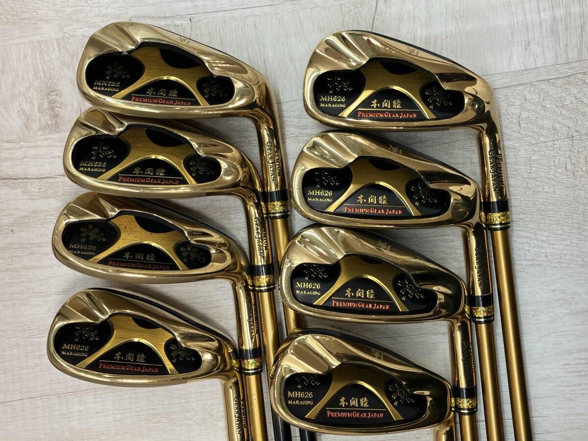 MUTSUMI HONMA MH626 アイアンセット ムツミホンマ FLEX SR 本間睦 8本セット 7-11.S.A 男性右利き用 ゴルフ 川崎港町