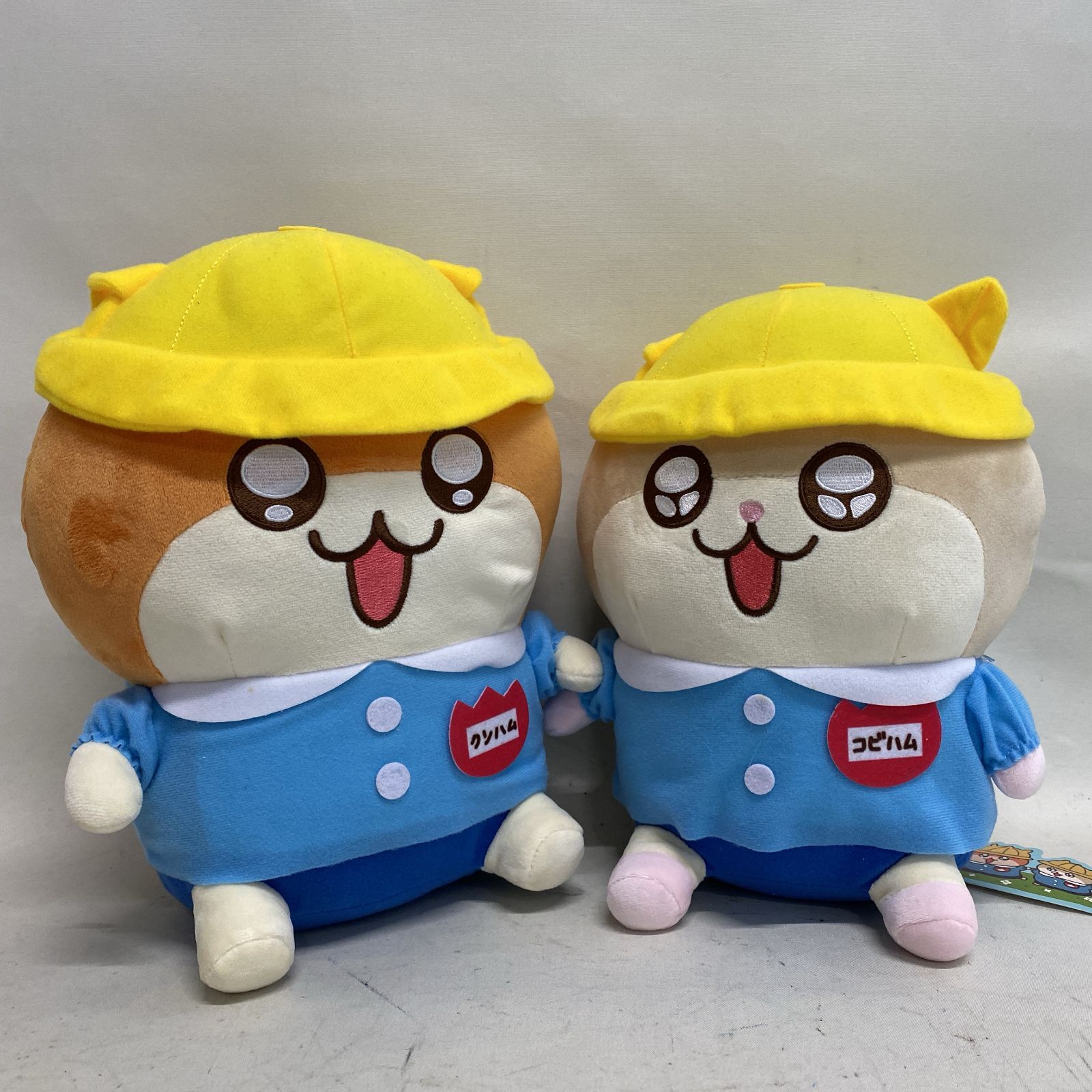 [Hamadate 30-1471] Survive! Blast away! Kuso Ham-chan Kuso Ham-chan Kobi Ham-chan is so excited! Kindergarten BIG Plush Toy Set of 2 [Used]