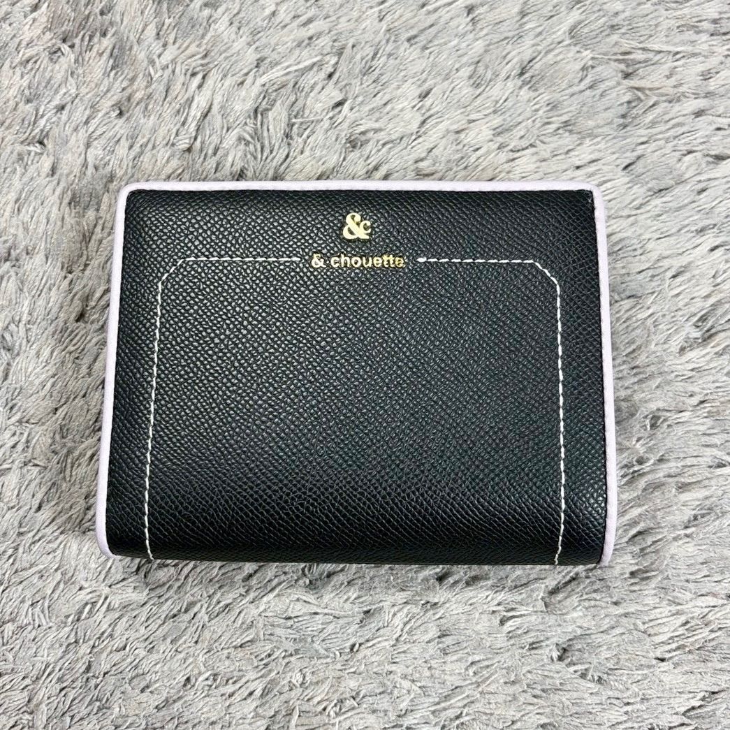 & chouette アンドシュエット 二つ折り財布 がま口 レザー - メルカリ
