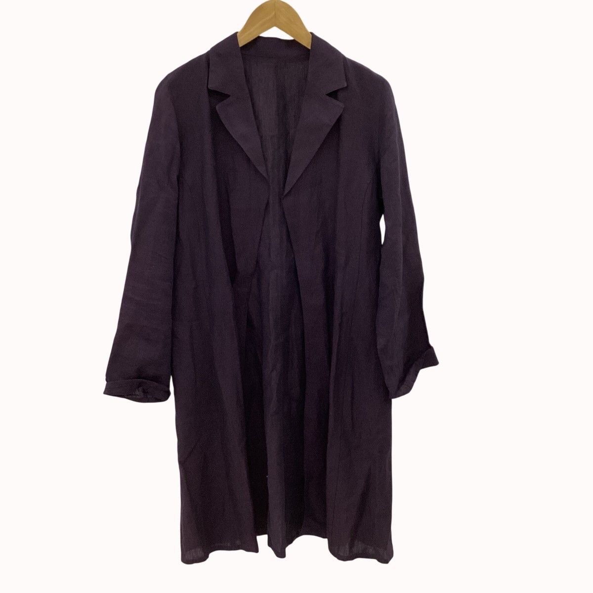 JURGEN LEHL ヨーガンレール レディース ロングコート SIZE M パープル