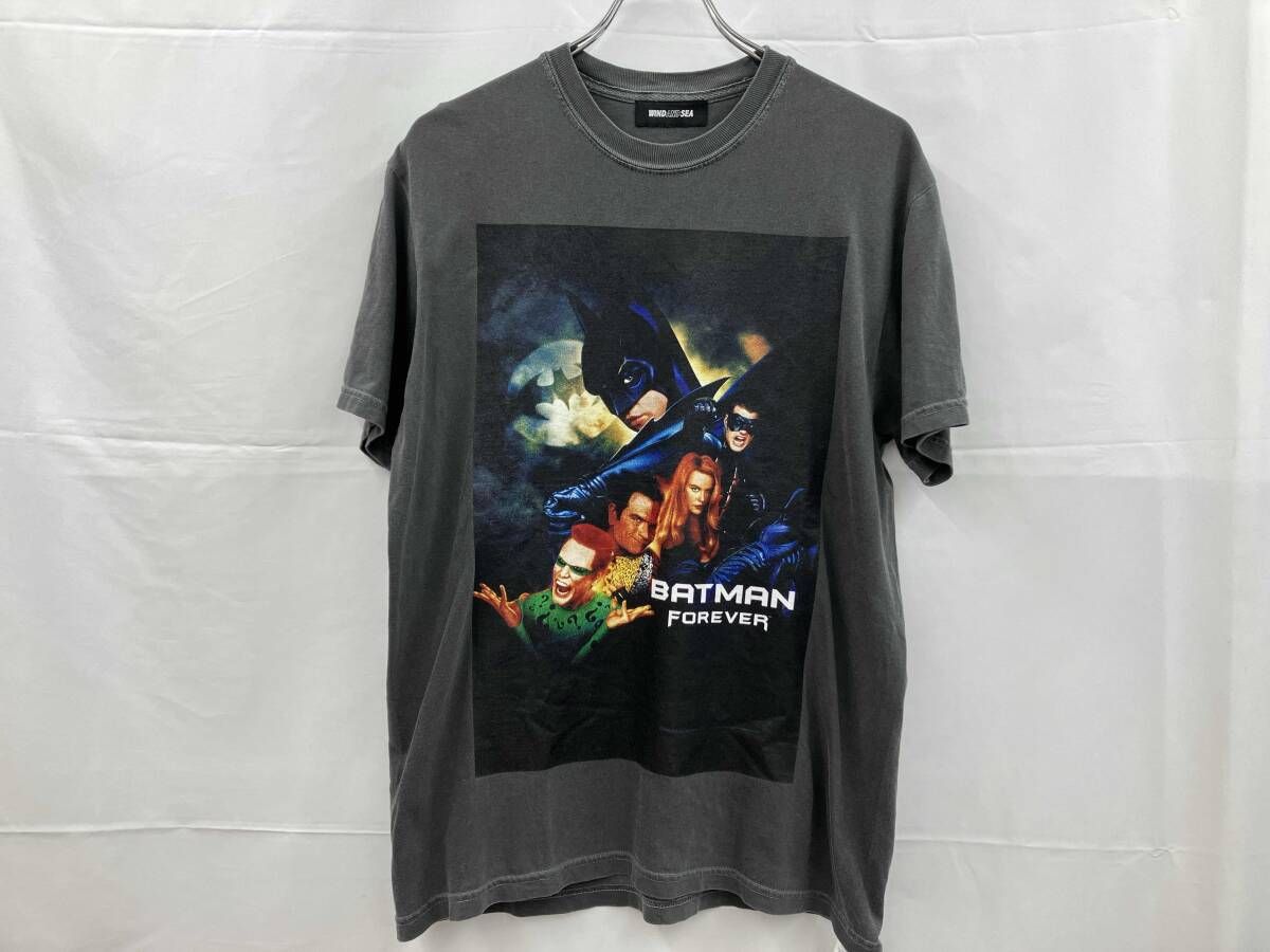 WIND AND SEA × BATMAN Forever S/S ウィンダンシー バットマン フォーエバー 半袖Tシャツ コットン100% M ブラック 夏