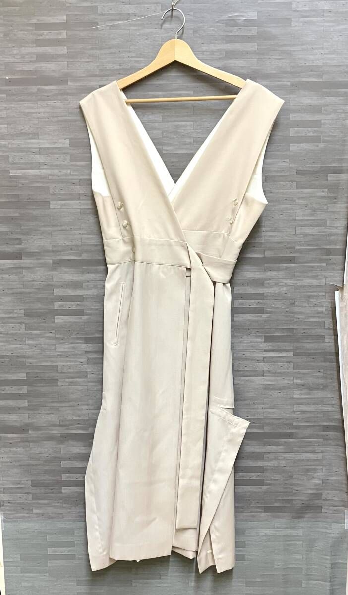 UJOH/ウジョー/ノースリーブワンピース/U781-D07-10 0/Separate Slit Dress/ベージュ/サイズ２