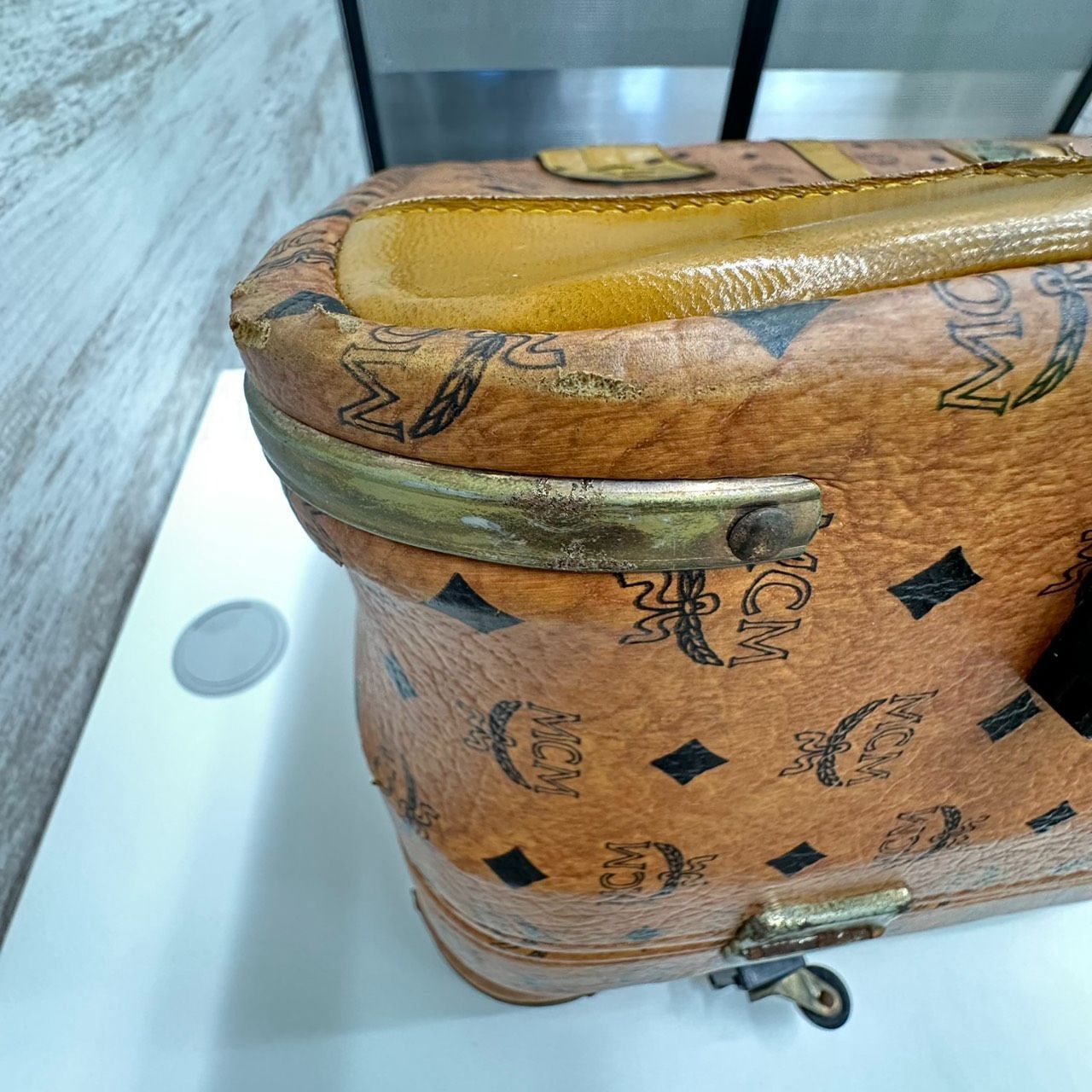 MCM ヴィセトス　ヴィンテージトランクケース　アタッシュケース　希少 錦】MCM オールド エムシーエム ヴィセトス トランクケース ブラウン