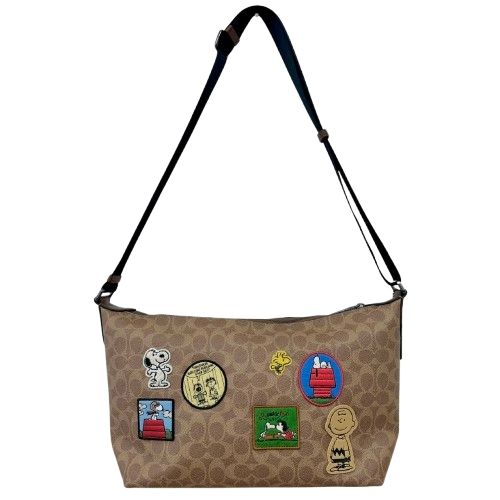 ♪COACH × PEANUTS コーチ スヌーピー C2580-CBT19 フィンクロスボディバッグ シグネチャー