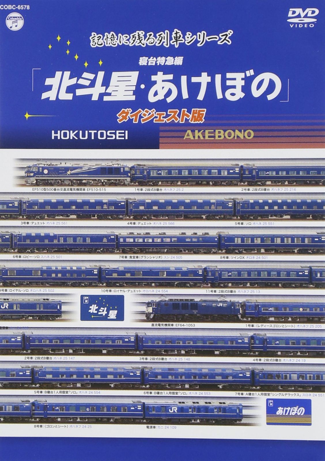 記憶に残る列車シリーズ 寝台特急編 北斗星・あけぼの ダイジェスト版 [DVD]