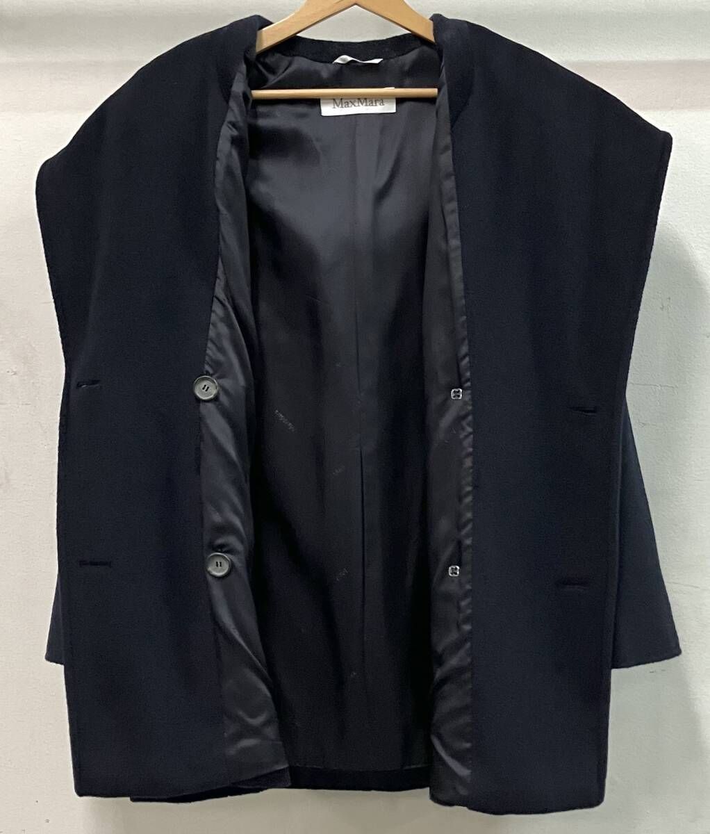 MaxMara マックスマーラ その他コート サイズ38 ネイビー イタリア製