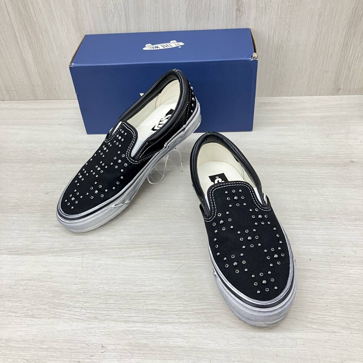 VANS/ヴァンズ/スニーカー/LX Classic Slip-On98 Pearlized BLACK/ブラック/26cm