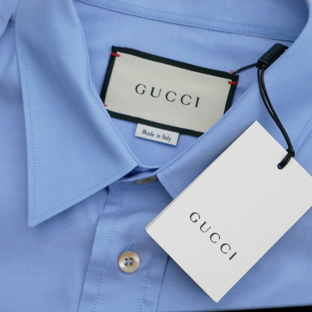 □未使用品□GUCCI グッチ 長袖シャツ サイズ48 ミケーレ期 ラウンド