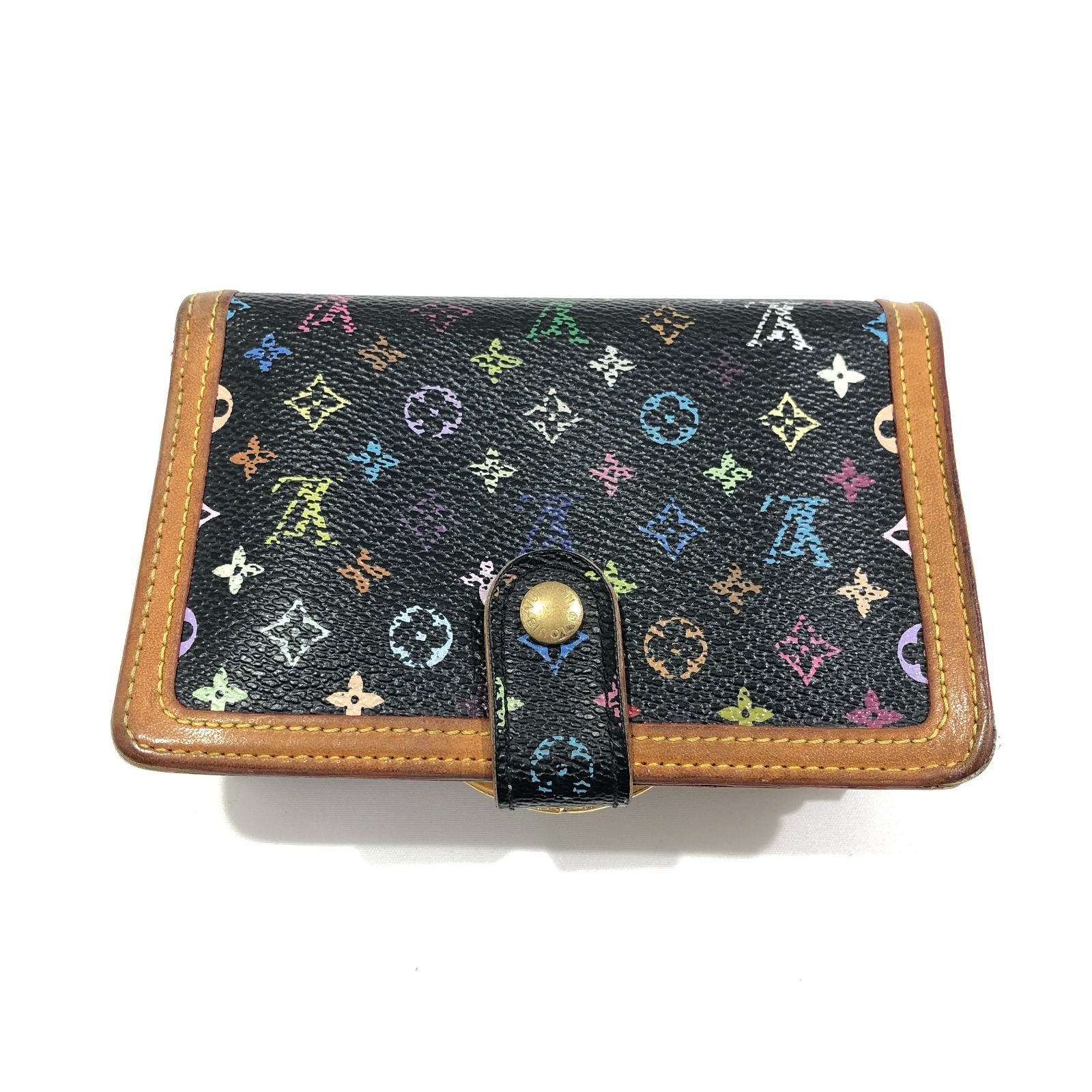 [七重浜85-2-080524nh] LOUIS VUITTON ルイヴィトン マルチカラーポルトフォイユヴィエノワ　M92988[中古] [レディース]