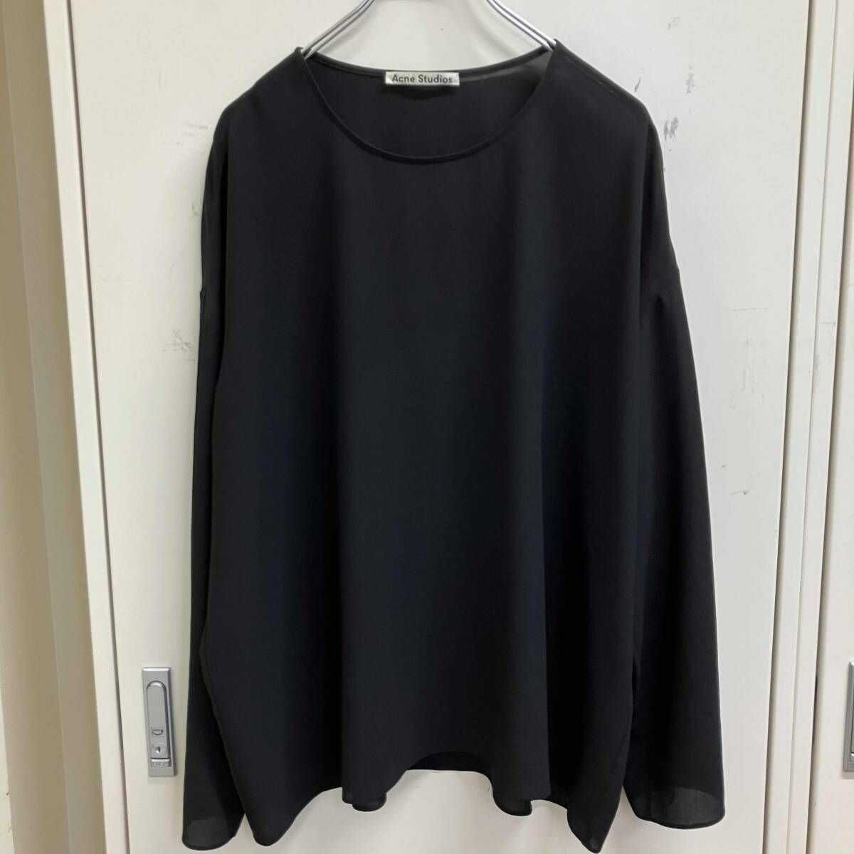 Acne Studios 長袖シャツ・ブラウス BRENNA サイズ34 ブラック アクネステュディオズ