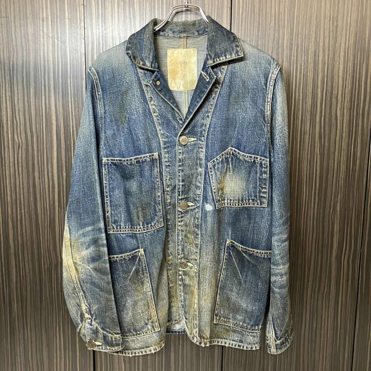 JERADO カバーオール Denim Coverall 38サイズ ブルー ジェラード