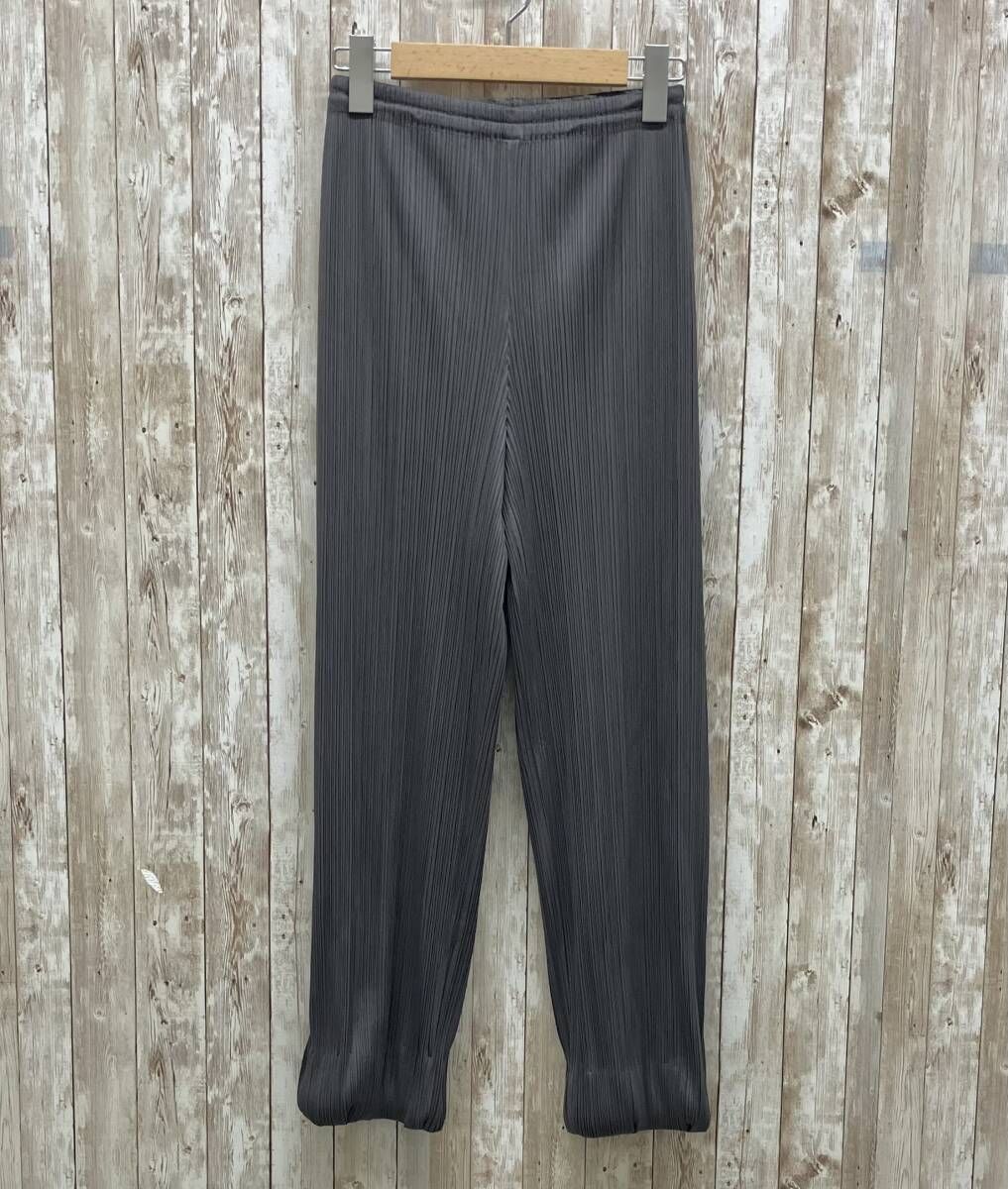PLEATS PLEASE ISSEY MIYAKEイッセイミヤケ PP04-JF643 レディース パンツ グレー size3