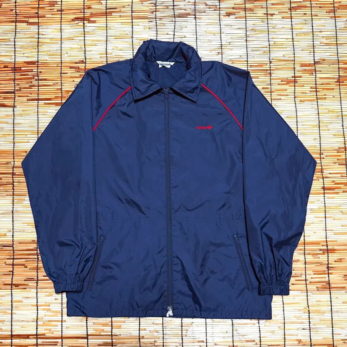 80s adidas デサント オールドスクール ウィンドブレーカー L