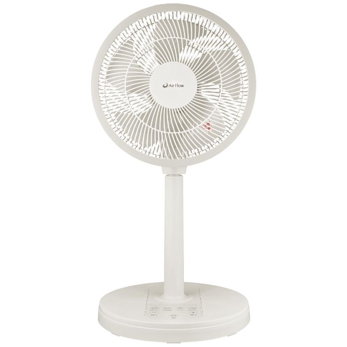 【新品】エアフロー 扇風機 DCモーター搭載 上向き 90度対応 羽サイズ30cm AW-DC30590 ライトベージュ DC扇風機 リモコン付き タイマー付き 左右自動首振り シンプル扇風機 風量12段階