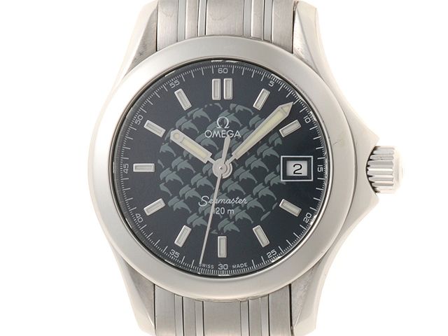 OMEGA オメガ ウォッチ シーマスター ジャックマイヨール2002年 時計 2588.80 腕時計 ステンレス ブルー クオーツ ブルー文字盤 レディース【中古】433