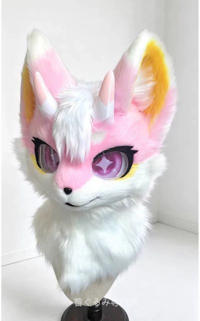 犬　猫　着ぐるみ ヘッド全頭　ヘッド ケモノ ファースーツ ぬいぐるみ コスプレ コスチューム Kurumi 一点物 C605