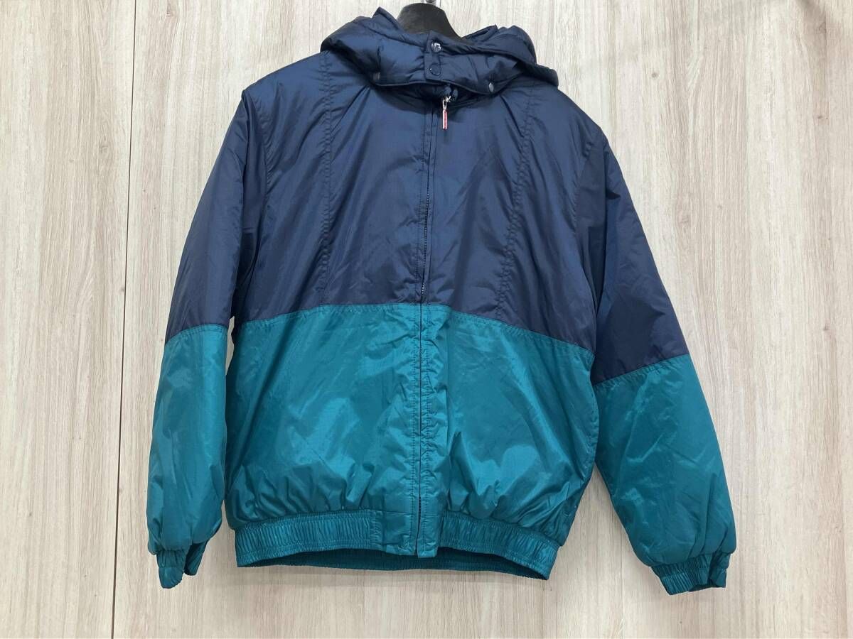 Supreme シュプリーム ナイロン 16FW sideline side logo parka Sサイズ ネイビー/グリーン
