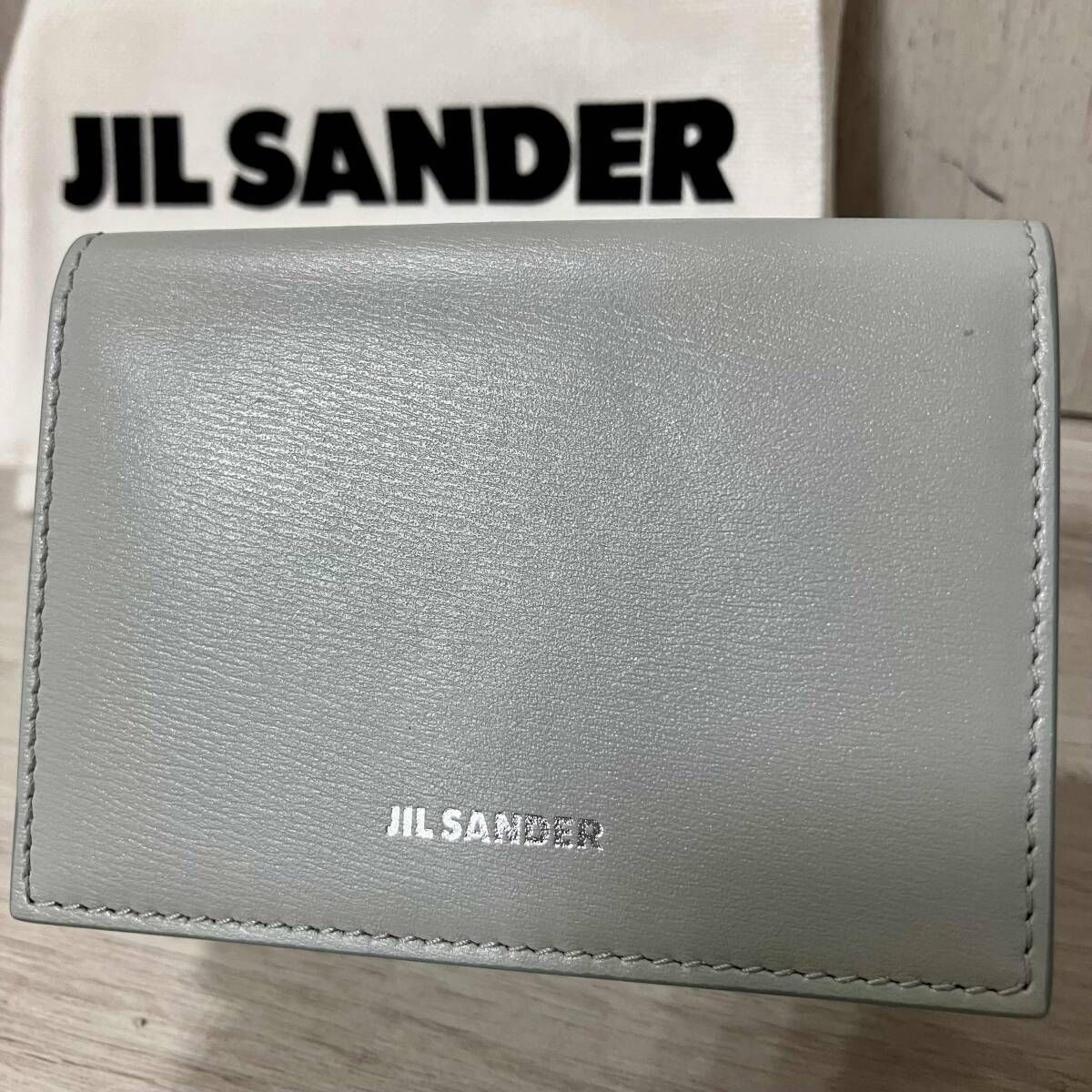 Jil sander/二つ折り財布/TINY WALLET/J07U10011／グリーン系　ジルサンダー 三つ折り財布 タイニー ベビー　ウォレット ミニ