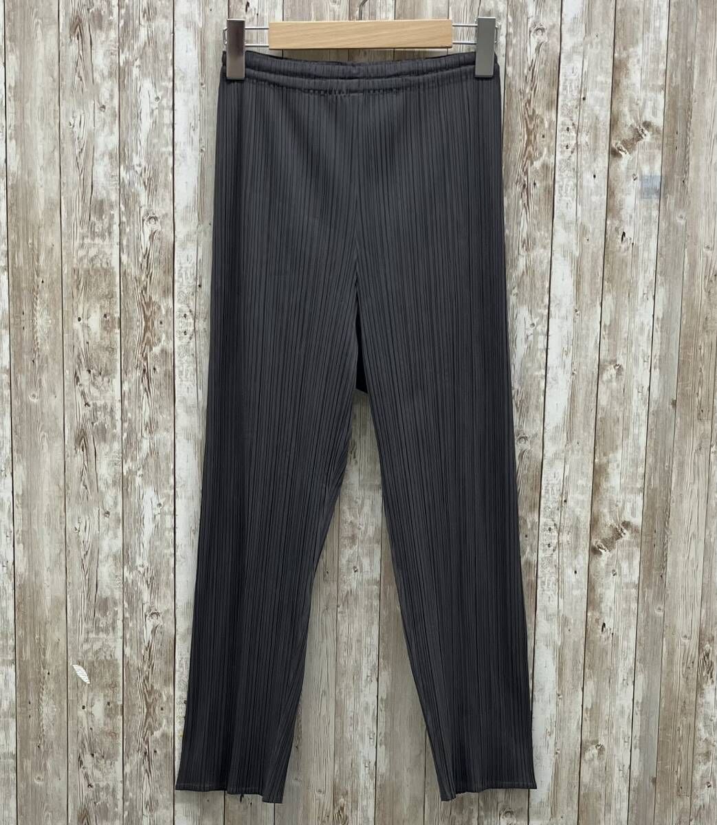 PLEATS PLEASE ISSEY MIYAKE イッセイミヤケ PP05-JF618 レディース パンツ スラックス グレー サイズM