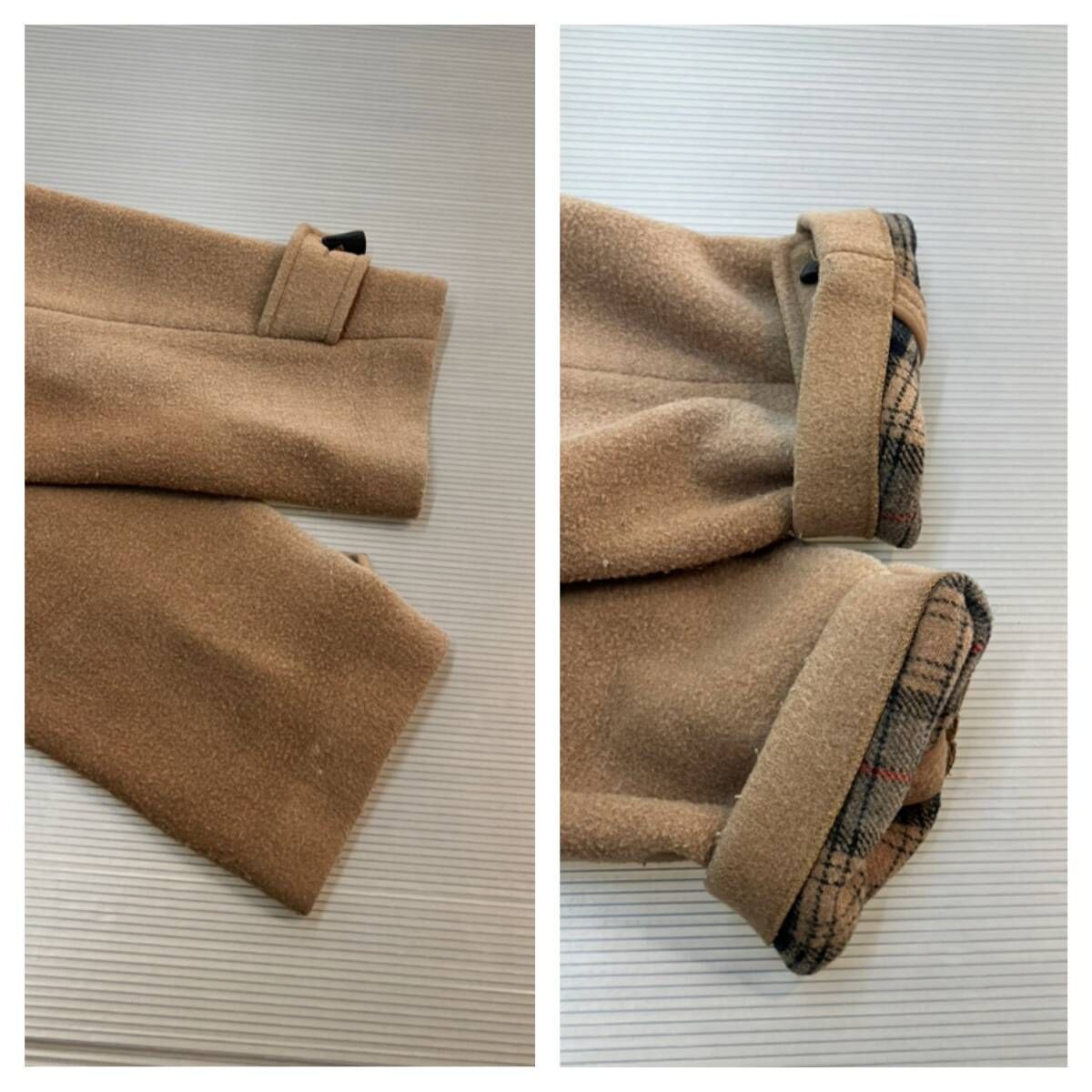 Burberry ダッフルコート ベージュ・チェック ☆ Burberrys バーバリー ダッフルコート 内側チェック柄 L ベージュ