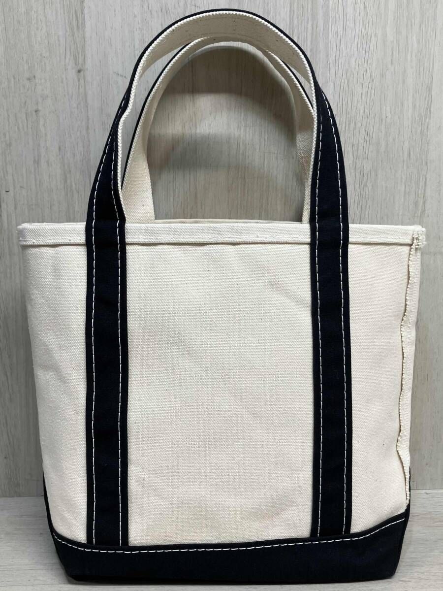 L.L.Bean USA製 90s ビーン トート バッグ ヴィンテージ ホワイト ブラック かばん 鞄 キャンバス エルエルビーン 手提げ