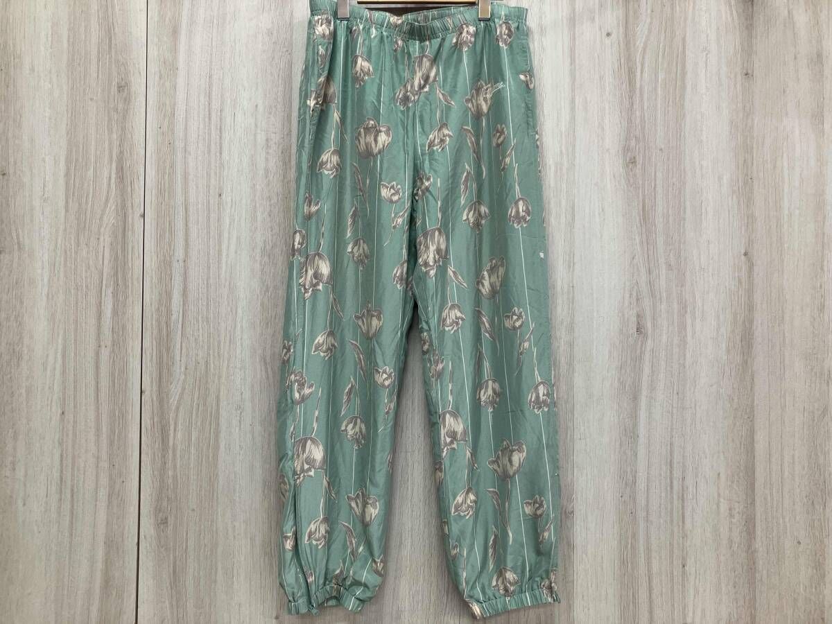 Supreme シュプリーム その他ロングパンツ 19SS floral silk track pants Sサイズ グリーン