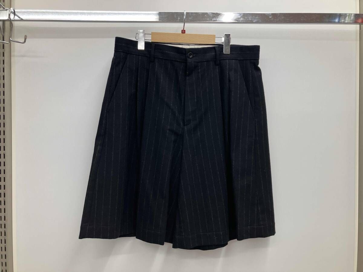 Maison Margiela メゾンマルジェラ ハーフパンツ S50MU0040 20AW サイズ48 ストライプ ブラック