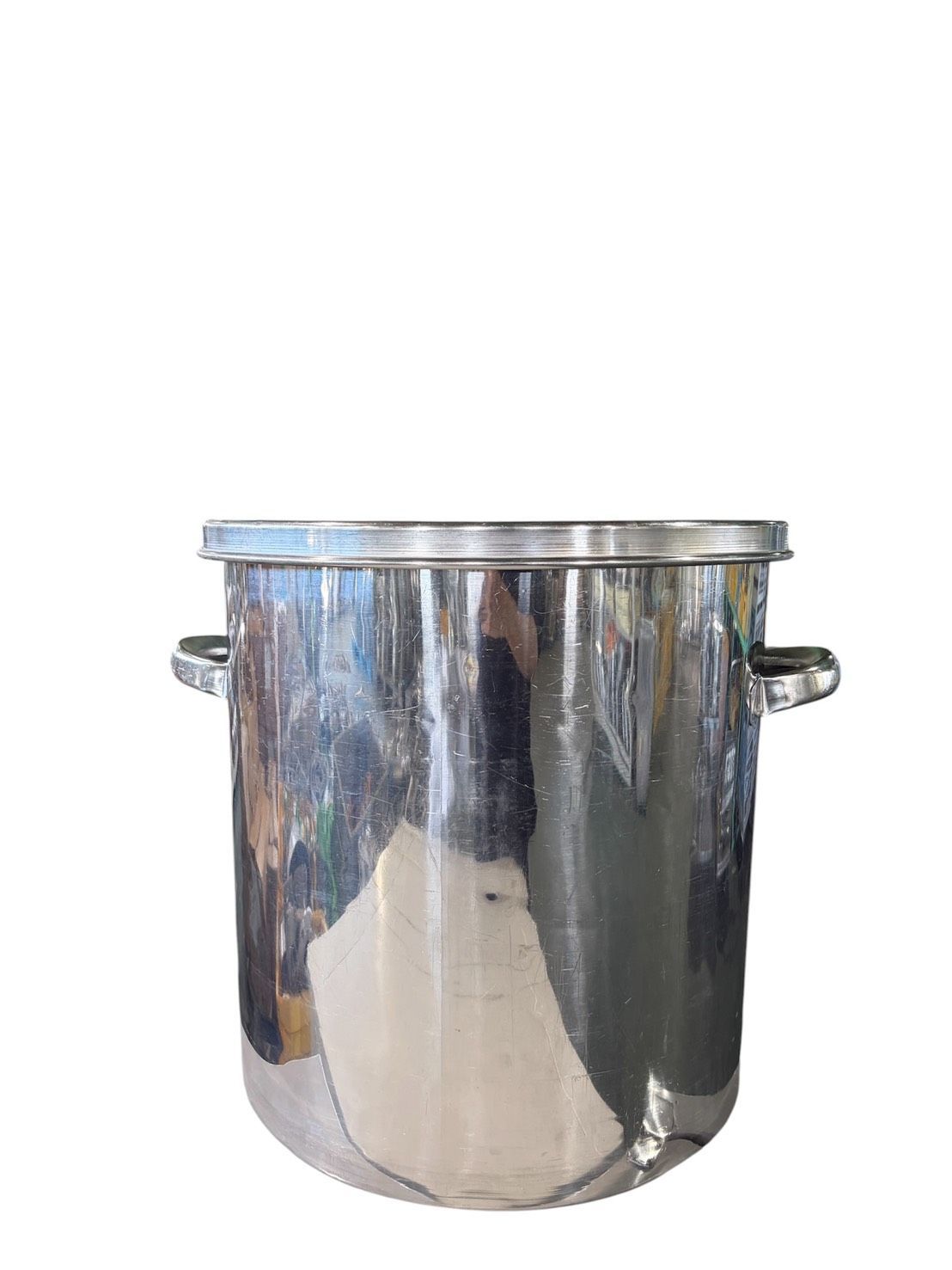 【業務用】18-8 ステンレス 寸胴鍋 39cm 45L 蓋付き 大型 保存容器