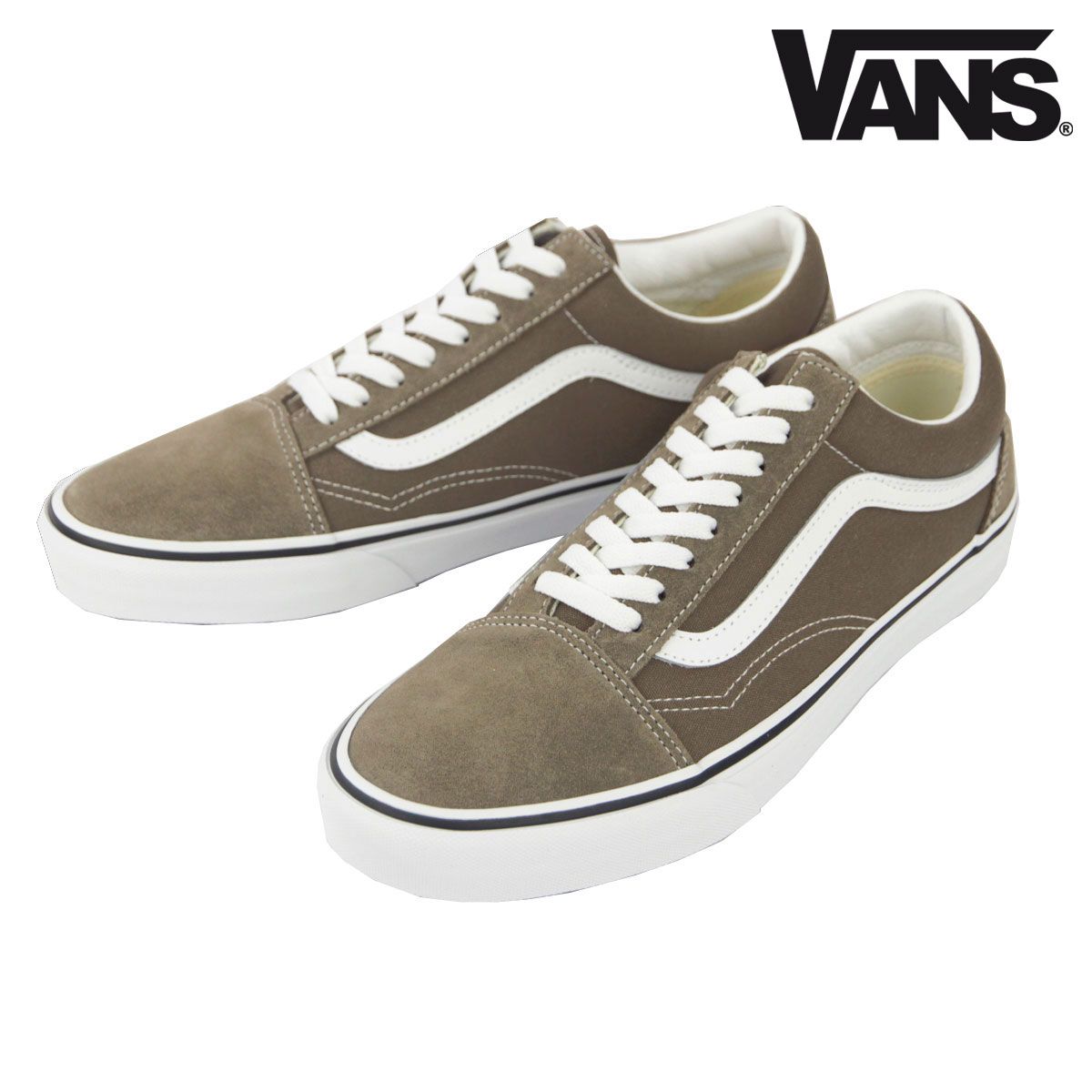 【23.0cm～25.5cm】バンズ メンズ レディース スニーカー 正規販売店 VANS オールドスクール 靴 VANS OLD SKOOL THEORY WALNUT VN000D7Z1NU
